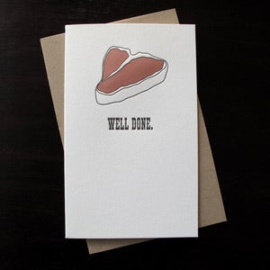 Image of 1609 - meaty letterpress congratulations card 
