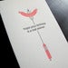 Image of 1211 - hot dog letterpress birthday card