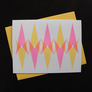 Image of 1813B - trek blank letterpress note card - set of 6 