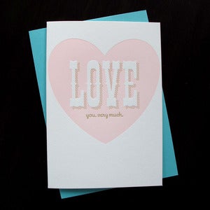 Image of 1409 - big love letterpress card