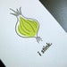 Image of 1311 - stinky garlic letterpress card