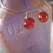 Image of Hoops- Silver, Crimson