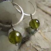 Image of Mini Hoops- Silver, Grass