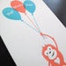 Image of 1711 - lil' orangutan letterpress mother's day card