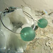 Image of Hoops- Silver, Ocean