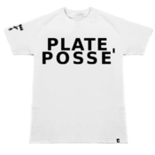 Image of Plate Posse' Tee: Black/ White