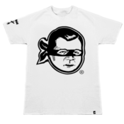 Image of Roger Logo Tee: Black/ White
