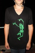 Image of Dancing Skeleton Mens V Neck
