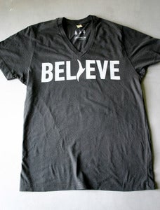 Image of Men's Black Believe V-Neck