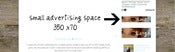 Image of Small Advertising Space on www.moreemilk.com