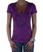 Image of Klock Ladies Tee - Purple