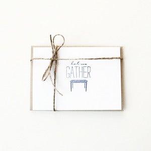 Image of Let Us Gather Note Card