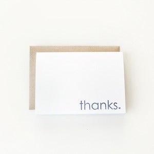 Image of Thanks Folded Card