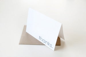 Image of Thanks Folded Card