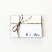 Image of Thanks Folded Cards (Set of 5)