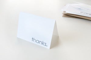 Image of Thanks Folded Cards (Set of 5)