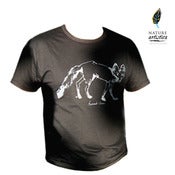 Image of T-shirt Renard gris (noir)