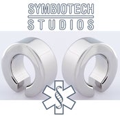 Image of Eliptical Flatstock Earweights