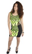 Image of Contemporary Neon Animal Print Dress