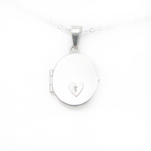 Image of Sterling Silver Monogram Locket