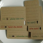 Image of please take note kraft tags