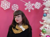 Image of Small Crocheted Hair Bows