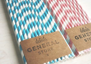 Image of Paper straws - STRIPES!