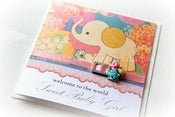 Image of over the rainbow baby card