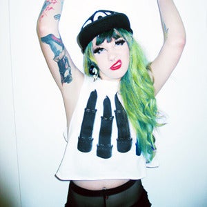 Image of BLACK LIPSTICK crop top