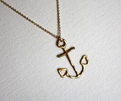 Image of Brass Anchor Necklace