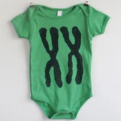 Image of XX Chromosomes Baby Girl Onesie