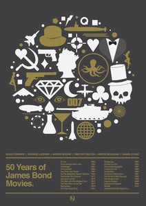 Image of 50 Years Of James Bond Movies.