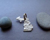 Image of Tiny 14K Gold Michigan Pendant