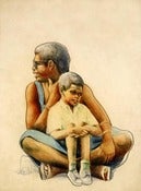 Image of Father and Son/ Artist Marvin Vines