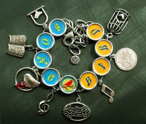 Image of Songbird Charm Bracelet for Singers