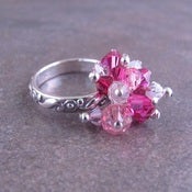 Image of Cluster Ring Fuschia