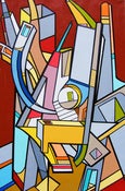 Image of Arquitek serie - canvas n°3 - KENOR - prix sur demande - contact gallery for price