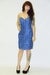 Image of BLUE BOW SEQUIN DRESS (was $68)