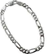 Image of Sterling Figaro Bracelet