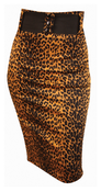 Image of Switchblade Stiletto Leopard Waist Skirt