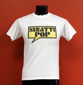 Image of SP Word Bubble - White Shirt & Yellow Logo