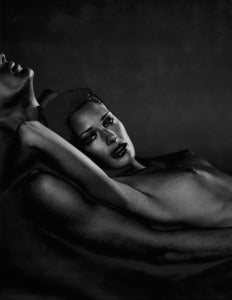 Image of Dark female solarized nude  01