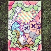 Image of "7" Original 14x36 Canvas sloth painting