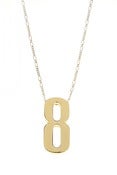 Image of THE NUMERO NECKLACE GOLD/GOLD (0-9)