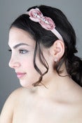 Tea Stained Rose Headband