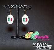 Image of Bandit Bijoux X La Pizza Chaude - Boucles d'oreilles