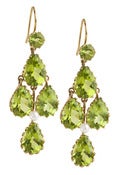 Image of Kara Ackerman <i> Elizabeth <i/> Chandelier Earrings in Peridot and 14k Yellow Gold 
