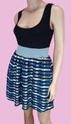 Image of Plaid Trim Vest Dress