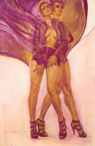 Image of "Robin on Fire" original artwork