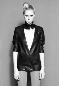 Image of LEATHER BLAZER